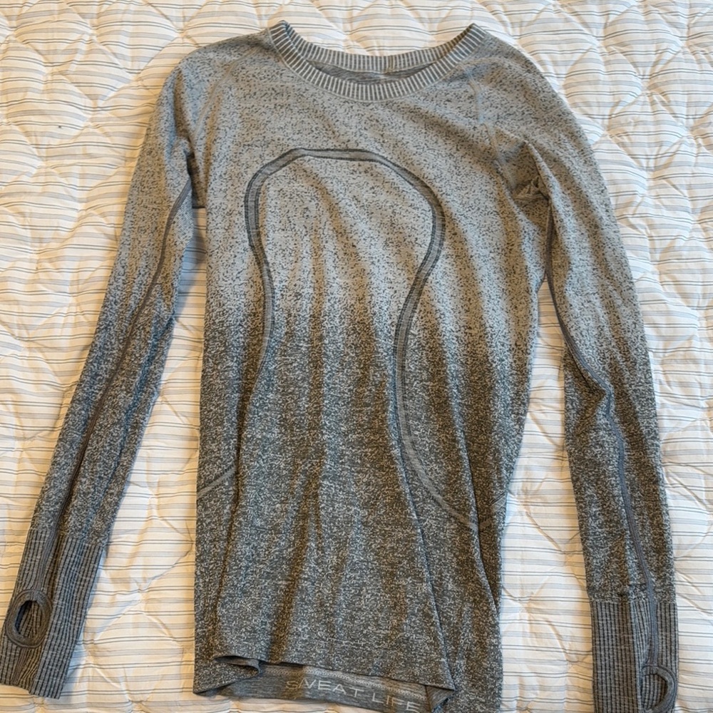Grey Long Sleeve Top